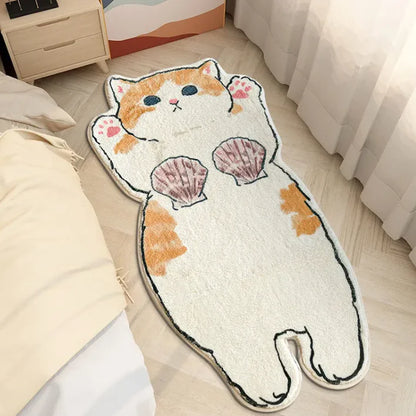 Adorable Cat Plush Rug