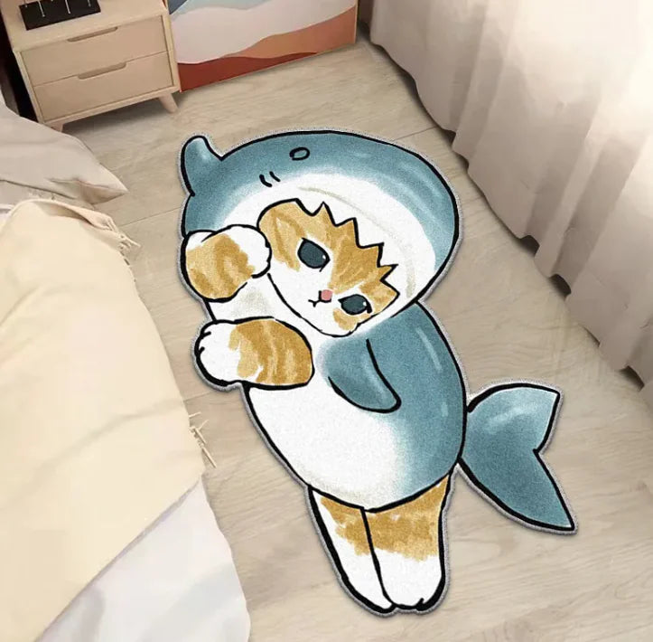 Adorable Cat Plush Rug