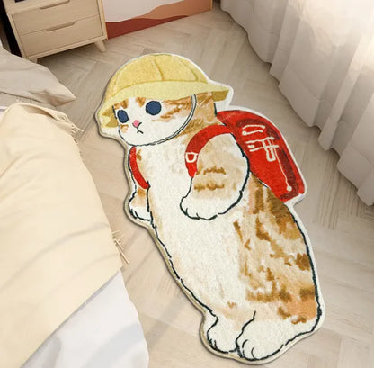 Adorable Cat Plush Rug