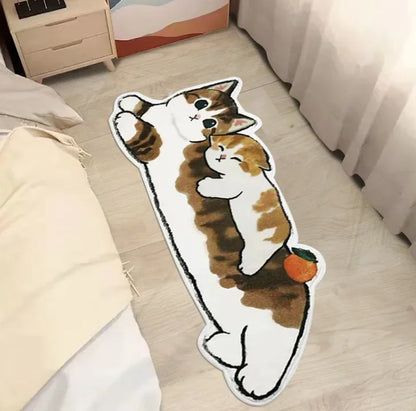 Adorable Cat Plush Rug