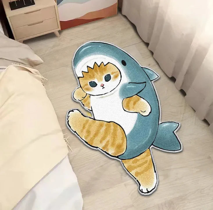 Adorable Cat Plush Rug