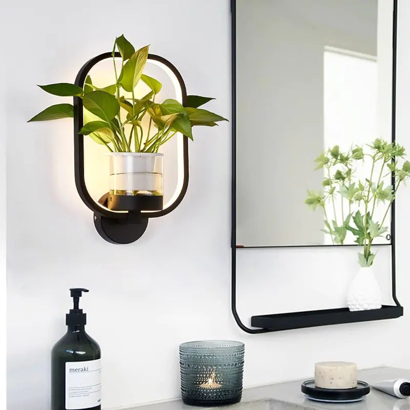 Modern Wall Plant LED Lamp