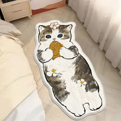 Adorable Cat Plush Rug